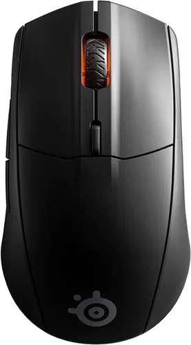 Vista 4 de SteelSeries Rival 3 Mouse inalámbrico para juegos, batería de más de 400 horas, doble inalámbrico de 2.4 GHz y Bluetooth 5.0-60 millones de clics