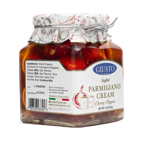 Vista 3 de Giusto Sapore Pimientos rellenos con crema de parmigiano 10oz - Paquete de 6
