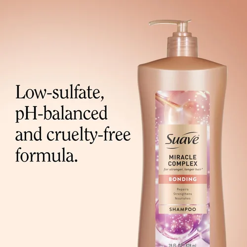 Vista 9 de Suave Bonding Miracle Complex Champú para cabello más fuerte y largo, 28