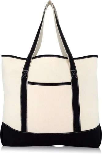 Vista 2 de Bolsa de mano de lujo con parte superior abierta de 22 pulgadas con bolsillo exterior