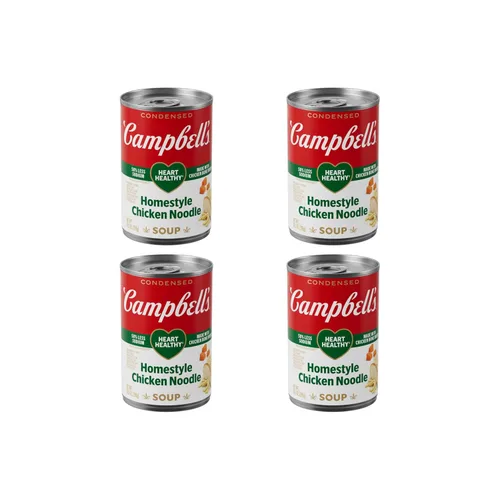 Vista 16 de Sopa condensada de fideos con pollo saludable para el corazón Campbell's, lata de 10.75 oz