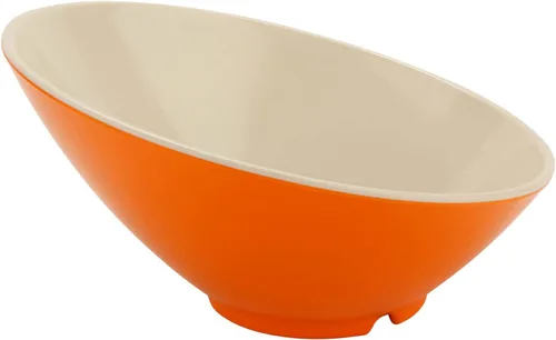 Vista 25 de G.E.T. B-792-W - Cuenco en ángulo para servir en cascada para ensaladas, arroz y postre, 24 onzas / 9.25 pulgadas, color blanco