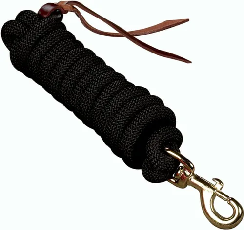 Vista 7 de Hamilton 5/8" x 10' Poly Cowboy Horse Lead Rope, Azul