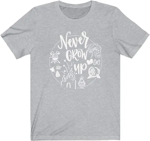 Vista 3 de Never Grow Up Shirt Camisa para mujer Camisa unisex Linda camisa para vacaciones
