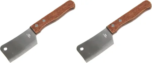 Vista 3 de Chef Craft Cuchillo para picar de acero inoxidable, hoja de 3 pulgadas, 7 pulgadas de largo, mango de madera