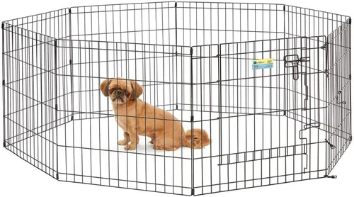 Vista 2 de MidWest Homes for Pets MaxxLock Jaula para ejercicios para mascotas, 24 - pulgadas