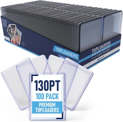 Vista 17 de Premium Seamless 20PT - 360PT Thick Top Loaders for Cards Top Loader Card Holder, Baseball Card Sleeves Hard Plastic, Hard Trading Cards Sleeves