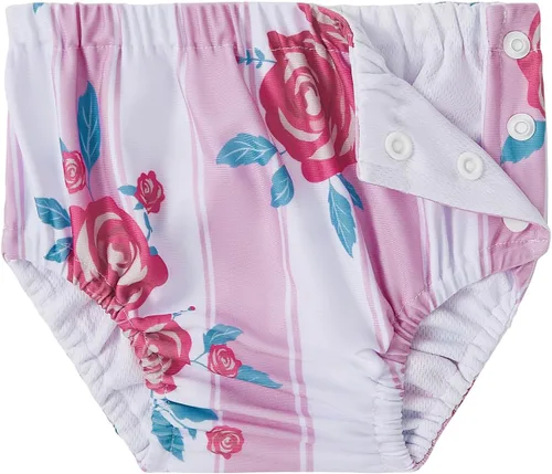 Vista 3 de Century Star Pañales de natación reutilizables para bebés, pañales de natación para niños y niñas, pantalones de natación lavables, talla 2-3, 1