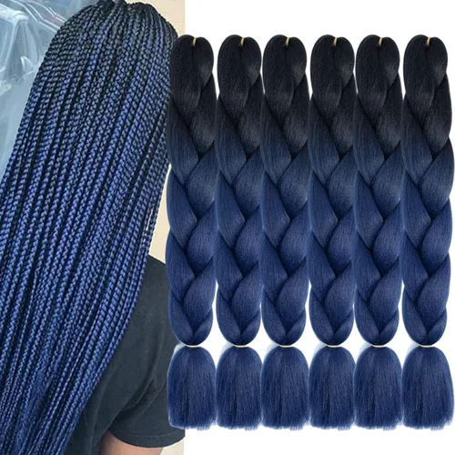 Vista 41 de Beige (613#) 6 paquetes de cabello trenzado de 24 pulgadas, de fibra sintética, sin picazón, extensiones de cabello para trenzar jumbo, textura