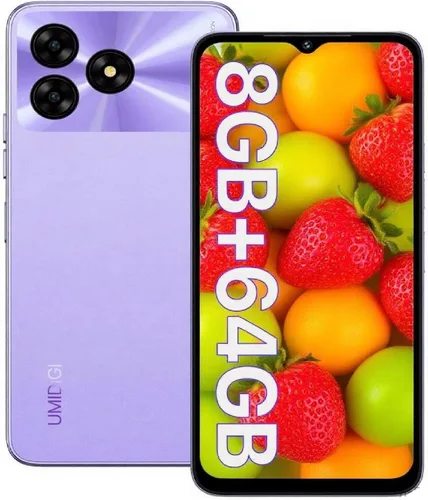 Vista 8 de UMIDIGI Teléfono celular desbloqueado, G5A MTK Helio A22 4+4 GB +64 GB Android Smartphone desbloqueado con pantalla completa de 6.52 pulgadas Negro