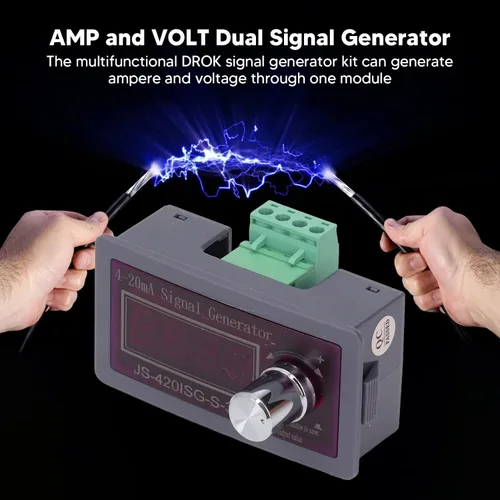 Vista 2 de Generador de 4 20mA, 4 20mA 0 10V Generador de voltaje de corriente con AMP y simulador analógico de voltaje de corriente de voltaje para ajuste