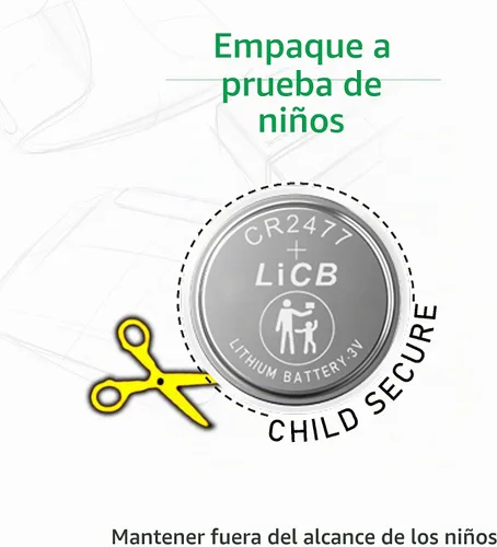 Vista 6 de LiCB CR2477 - Batería de litio de 3 V (paquete de 10)