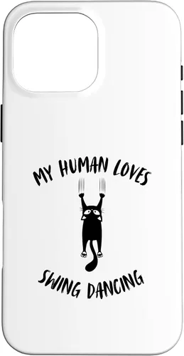 Vista 19 de My Human Loves Swing Dancing - Cat Parent Hobby Lover Case for iPhone 16