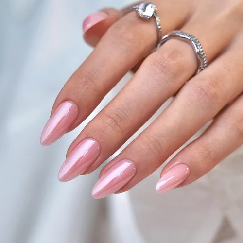 Vista 30 de BTArtbox Uñas Postizas Blancas Cortas a Presión - Uñas Postizas de Gel Suave en Forma de Almendra, Uñas Blancas con Pegamento para Uñas, Uñas