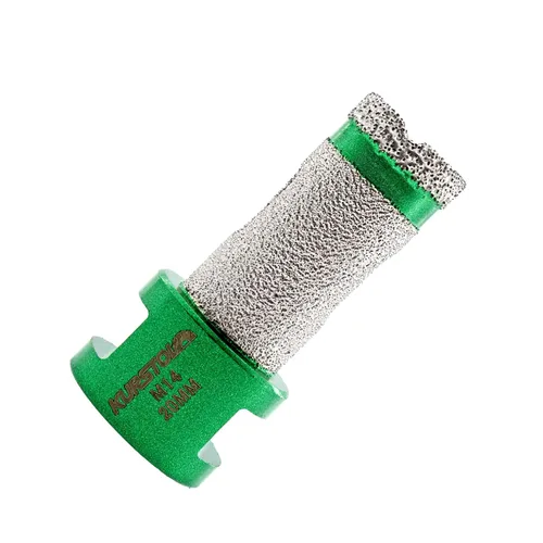 Vista 10 de Broca de núcleo de diamante – Broca de diamante para fresado de dedo de diámetro de 2 x 58 – 11 pulgadas, rosca para agrandar, dar forma a bisel