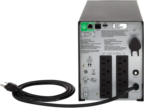 Vista 3 de APC UPS inteligente de 1000VA con SmartConnect, SMC1000C Sinewave UPS batería de respaldo, AVR, 120V, fuente de alimentación ininterrumpida