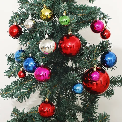 Vista 6 de AllBeauty - Bolas de Navidad de 24 quilates y 1.575 in, decoración esencial para el árbol de Navidad, inastillables, para interiores y fiestas