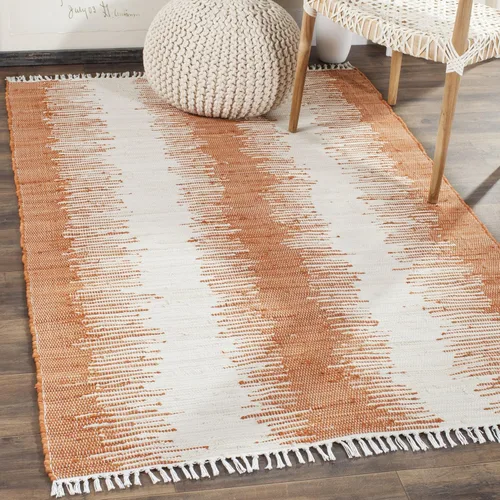 Vista 17 de Alfombra de algodón tejido a mano, color azul. Colección Montauk MTK751A, de Safavieh, Algodón, Azul