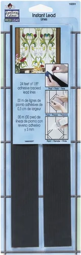 Vista 9 de Gallery Glass, 17041, líneas de plomo de instalación rápida, 18 tiras de 24 x 1/8 pulgadas