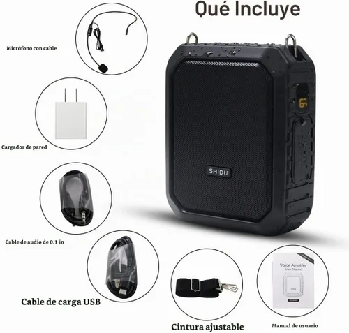 Vista 7 de Amplificador de voz con micrófono de solapa/micrófono