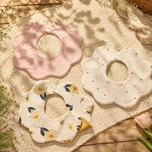 Vista 7 de Baberos de muselina para bebés, baberos para babero de dentición para bebé niña o niño de muselina de algodón