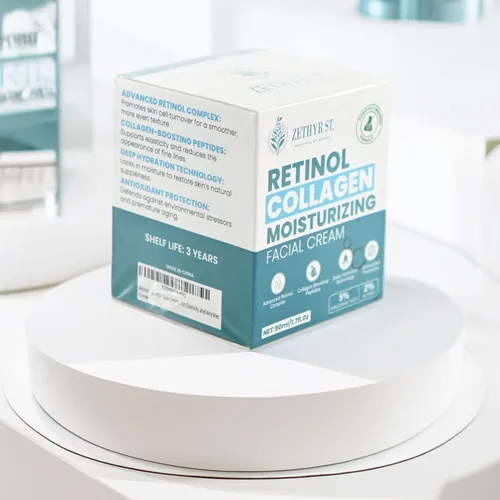 Vista 3 de Hidratante facial con retinol de colágeno, crema de retinol antienvejecimiento para la piel, crema hidratante facial para reducción de arrugas