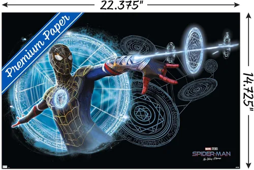 Vista 3 de Trends International Marvel Spider-Man: No Way Home - Póster mágico de pared, 14.725 x 22.375 pulgadas, versión premium sin marco