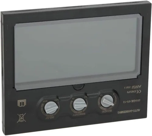 Vista 6 de Lente de oscurecimiento auto solar, lente de reemplazo de casco de soldadura de placa de atenuación pequeña LCD, lente de reemplazo de soldadura LCD