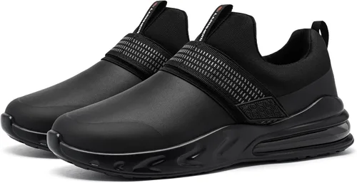 Vista 5 de LARNMERN Zapatos de trabajo antideslizantes para mujer, zapatos de trabajo anchos y cómodos, antideslizantes, para servicio de alimentos, cocina