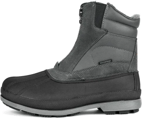 Vista 3 de NORTIV 8 - Botas de nieve para hombre con aislamiento impermeable para invierno