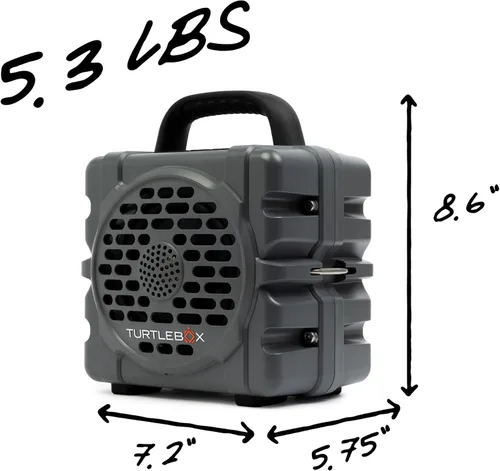 Vista 2 de Turtlebox Altavoz Bluetooth para exteriores Cub, gris