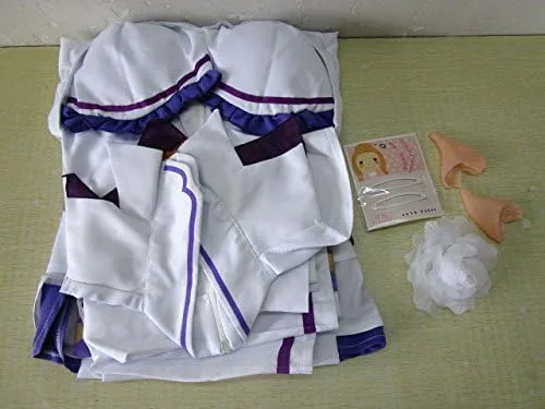 Vista 5 de TOKYO-T Re Zero Emilia - Disfraz de anime japonés con medias (US6-8)