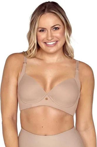 Vista 2 de Leonisa Sujetador alisador de espalda con soporte de aros de cobertura completa - Sujetadores minimizadores para mujer