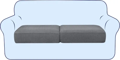 Vista 79 de subrtex Funda de Cojín Elástica Suave para Asiento de Sofá Funda Deslizable de Spandex para Silla y Sofá Adecuada para 1-2-3 Plazas Reemplazo