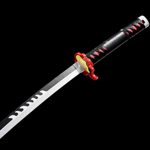 Vista 58 de ziqing Espada samurái de anime hecha a mano, espada Agatsuma Zenitsu, espada Kamado Tanjirou, espada Rengoku Kyoujurou de 41 pulgadas, varios