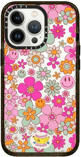 Vista 403 de CASETiFY Funda Impact para iPhone 13 [Protección contra caídas de grado militar 4X de 8.2 pies/Compatible con Magsafe] - #1 Mom - Transparente