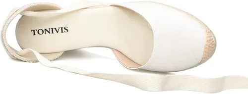 Vista 7 de Womens Platform Wedges Espadrilles, 3" Wedge, Soft Ankle-Tie Strap, Closed Toe, Classic Summer Sandals