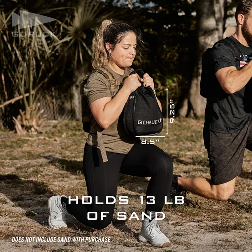 Vista 2 de GORUCK Pesas rusas de arena para fitness y entrenamiento corporal para hombres y mujeres, para levantamiento de pesas, mancuernas y yoga