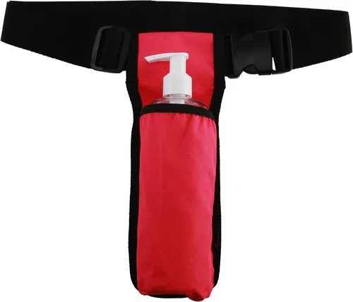 Vista 9 de Funda de aceite de masaje, cinturón de cintura, soporte ajustable para botellas para terapeutas de masaje, práctica bolsa de almacenamiento