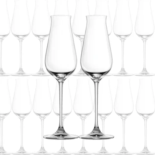 Vista 2 de LEMONSODA Specialty - Vasos de vino espumoso y mimosa, 100 % cristal real, para degustación de tequila/whisky, copas de champán para boda, aptas