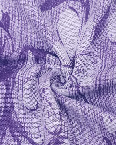 Vista 4 de Timeson Blusas de manga corta con cuello en V para mujer, camisas florales de doble capa de malla