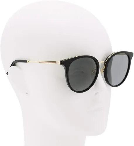 Vista 5 de Gucci GG 0204SK 001 Negro De Plástico Moda Gafas De Sol Gris Lens