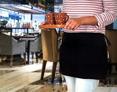 Vista 6 de Utopia Wear Waist Apron, Server Short Apron for Men Women, Kitchen, Restaurant Unisex Apron