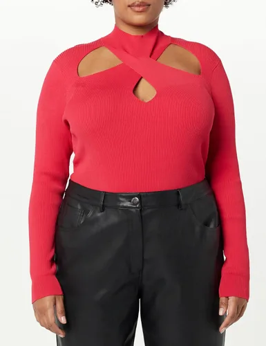 Vista 5 de The Drop Suéter con cuello alto falso Cecilia para mujer