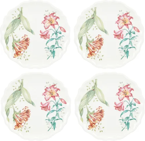 Vista 8 de LENOX Butterfly Meadow: Bandeja de melamina para servir con mango, 1.82 libras, multicolor.