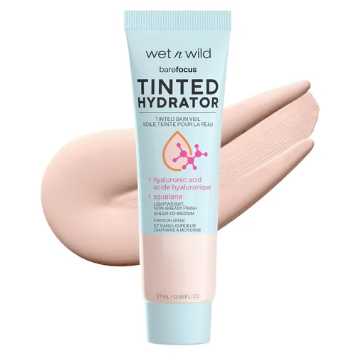 Vista 13 de wet n wild - Enfoque sin maquillaje, hidratante entintado, velo entintado para piel, cobertura ligera y acumulable con ácido hialurónico y escualano