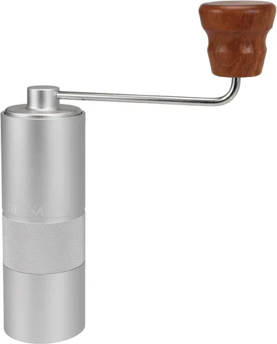 Vista 10 de DIBTSA Molinillo de café manual, capacidad de 0.9 onzas, molinillo de rebabas cónicas de acero inoxidable, ajuste ajustable de más fino a más Negro
