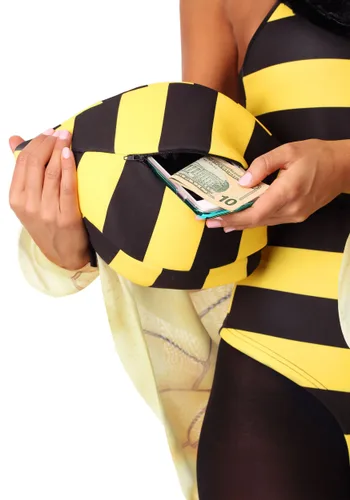Vista 2 de Disfraz de abeja de la miel para mujer Multicolor