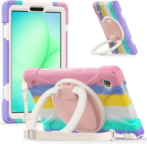 Vista 98 de 360 Rotation Case for Galaxy Tab ActivePro/Tab Active4 Pro/Active 5 Pro 10.1" Sturdy Cover Rotate Ring Stand Shoulder Carrying Strap Hand Strap