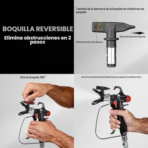 Vista 2 de AEROPRO Tools - Juego de 12 puntas de pulverizador de pintura sin aire
